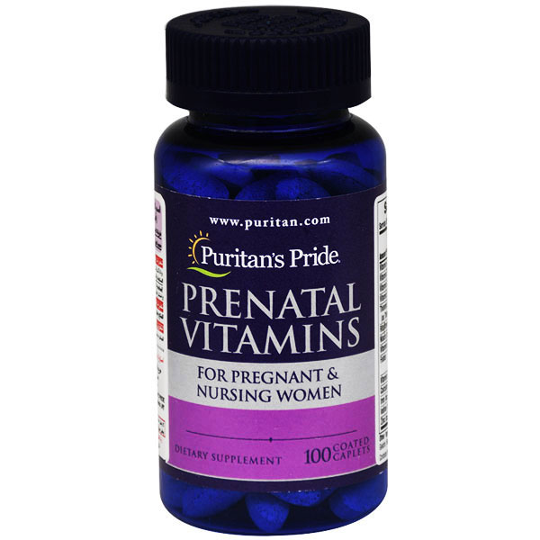 Puritan's Pride Prenatal Vitamins For Pregnant & Nursing Women 100 caplets