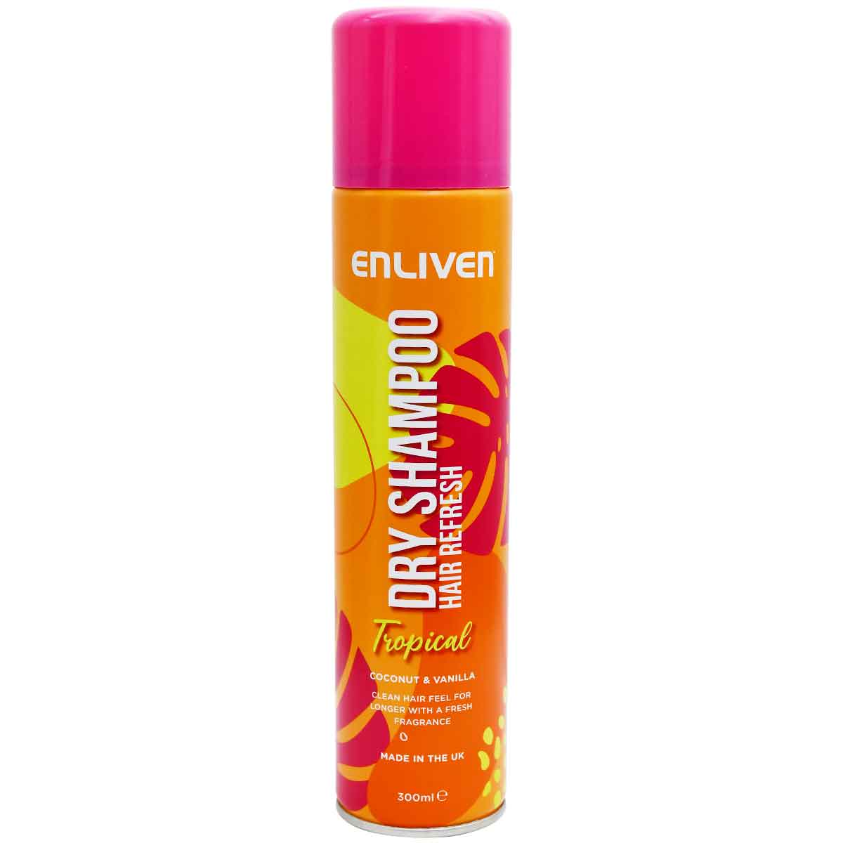 Enliven Tropical Coconut and Vanilla Hair Dry Shampoo 300ml