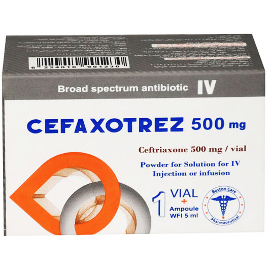 Cefaxotrez 500mg IV 1 Vial