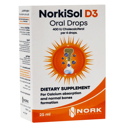 Norkisol D3 400 IU Oral Drop 25ml