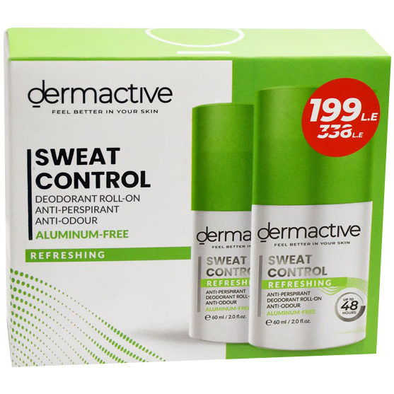 Dermactive Refreshing Deodorant Roll On 2x60ml - 199Le (Offer Pack)