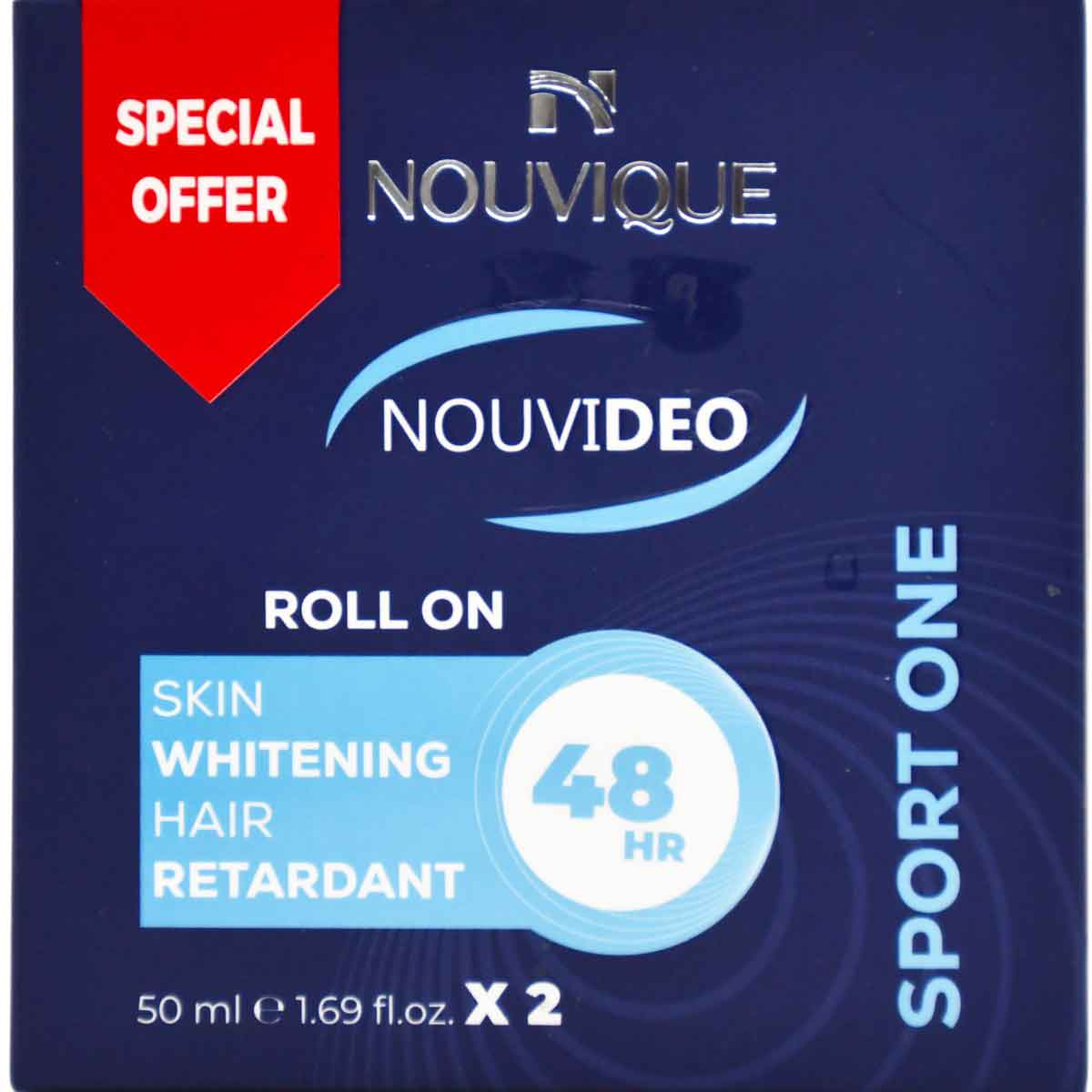 Nouvique Nouvigen Roll On Sport One for Men 2 x 50ml (Offer Pack)