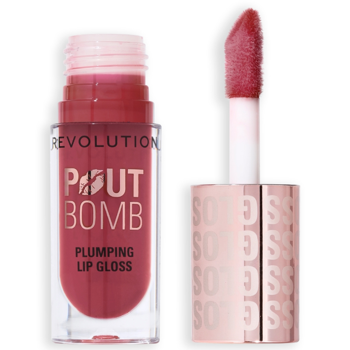 Revolution Pout Bomb Plumping Gloss Wild Mauve Pink