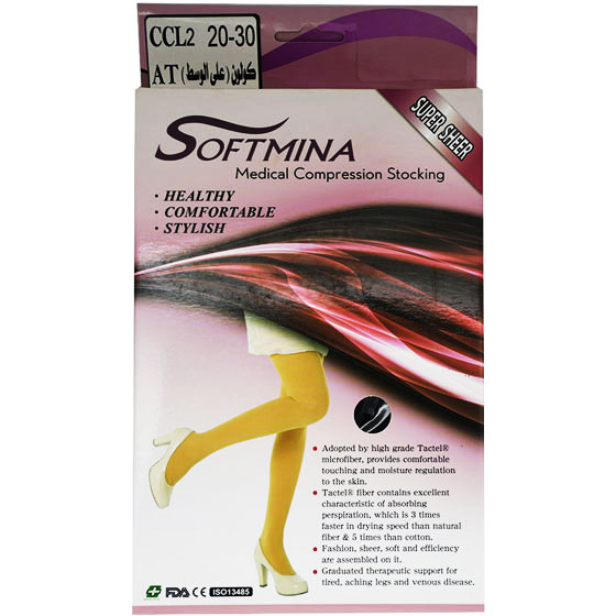 Softmina 5001 Pantyhose CCL2 AT (Medium) Black