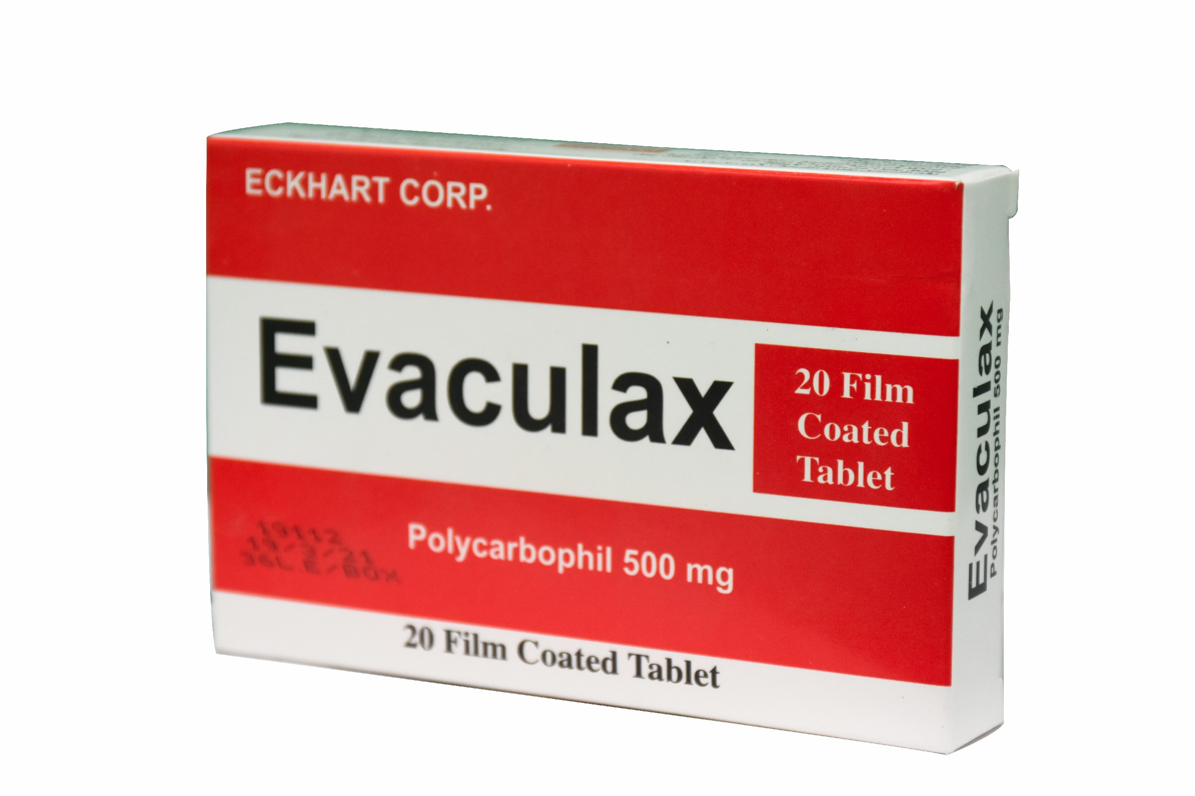Evaculax 625mg 20 Scored Film Coated Tablets
