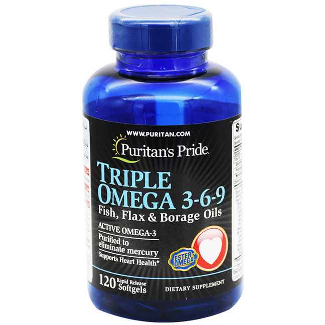 Puritan's Pride Triple Omega 3-6-9 120 Capsule