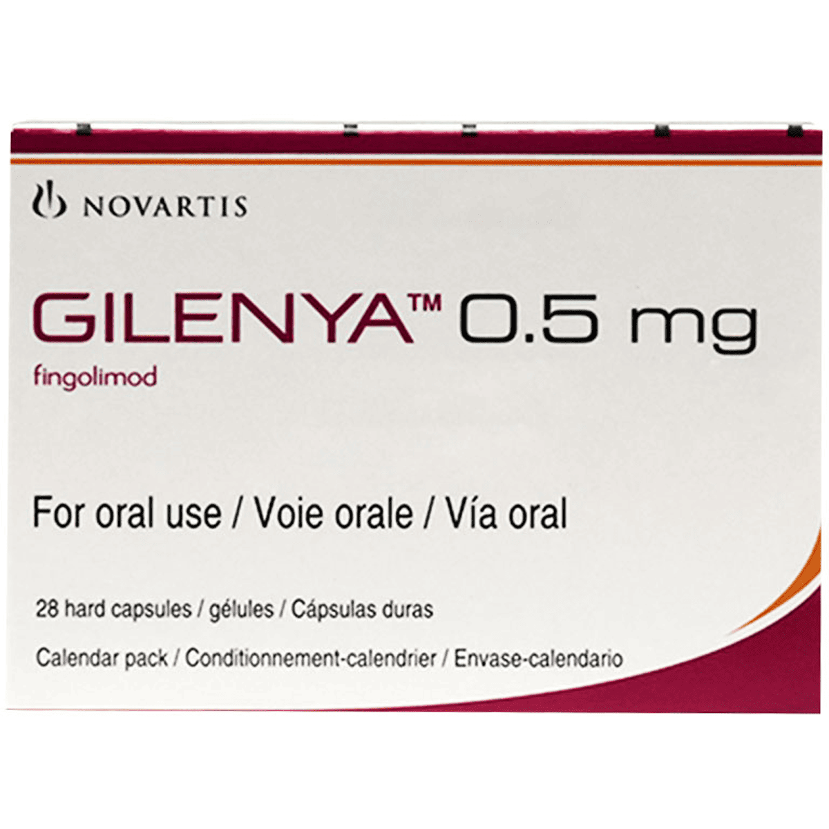 Gilenya 0.5mg 28Hard Capsules