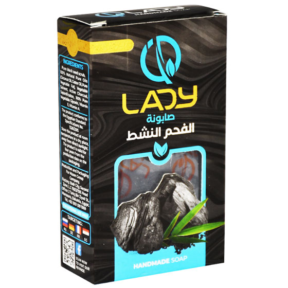 Lady Active Charcoal Soap 100gm