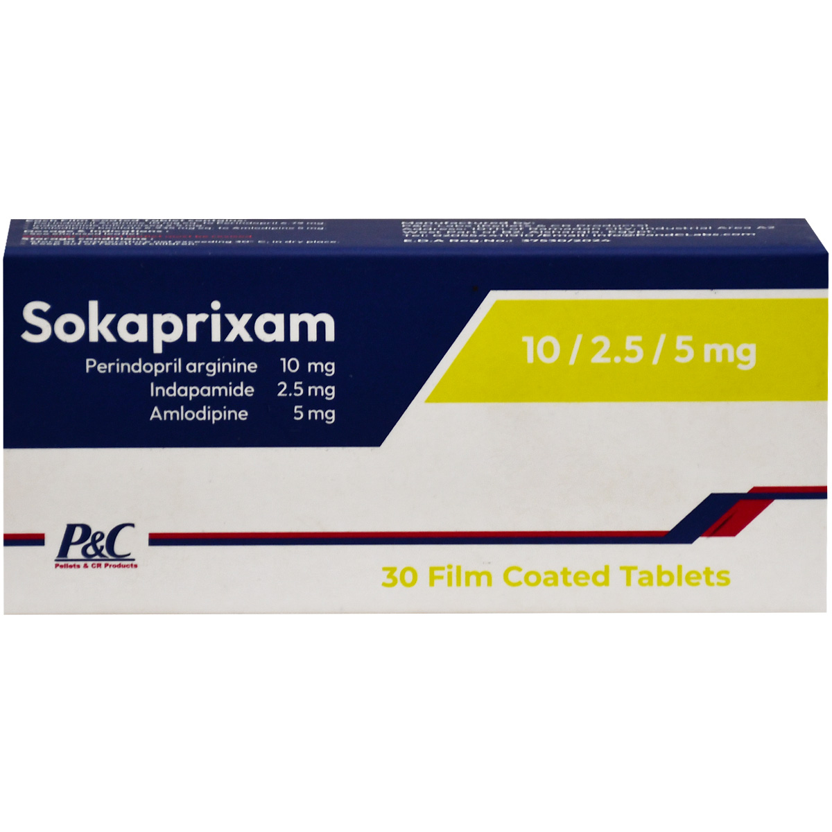 Sokaprixam 10 mg/2.5 mg/5 mg 30 Film Coated Tablets
