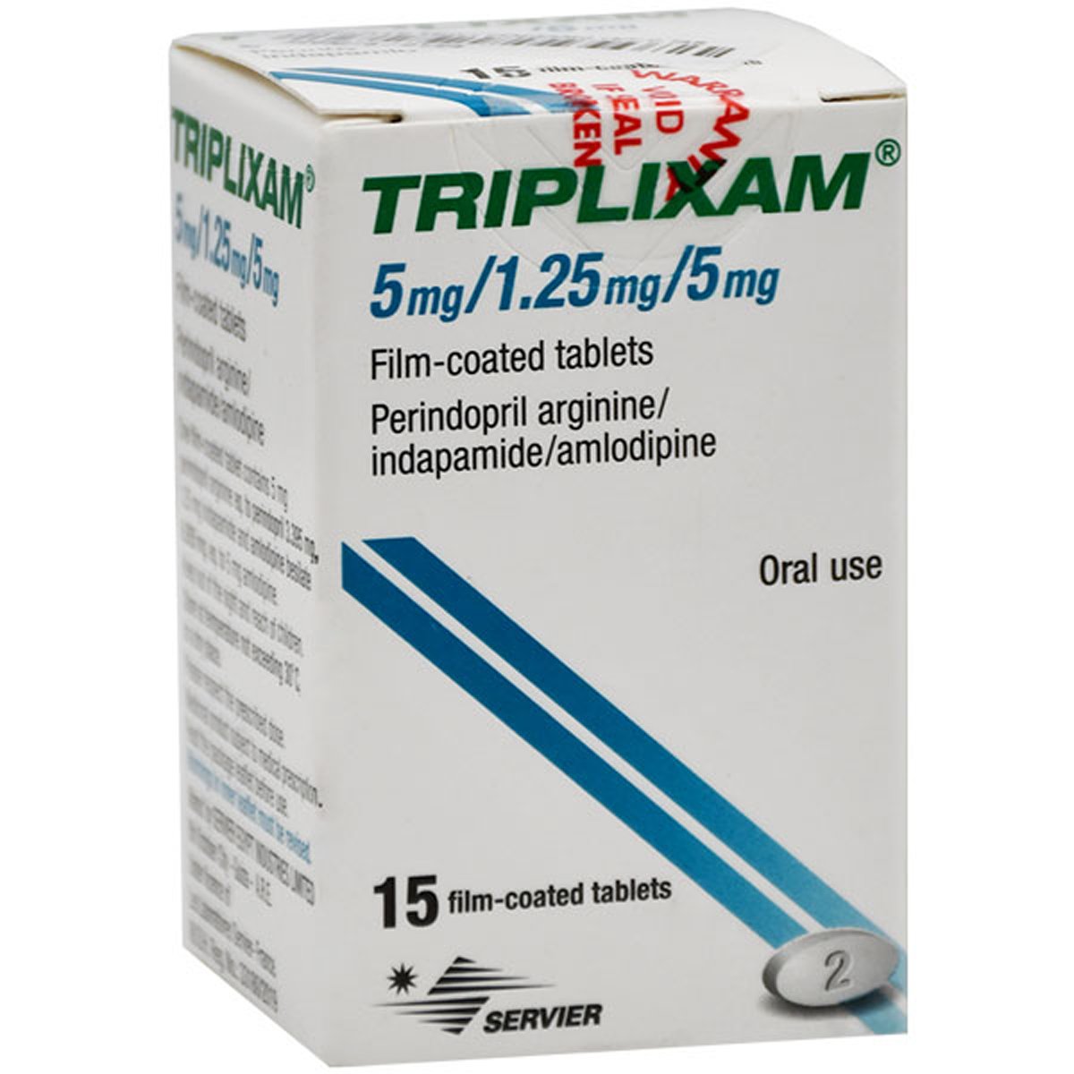 Triplixam 5/1.25/5mg 15 Film Coated Tablet