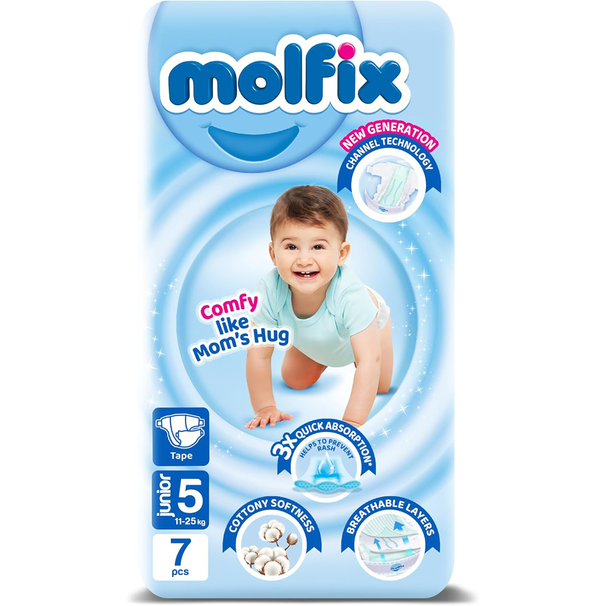 Molfix (5) Junior (11-25kg) Diaper 7pcs