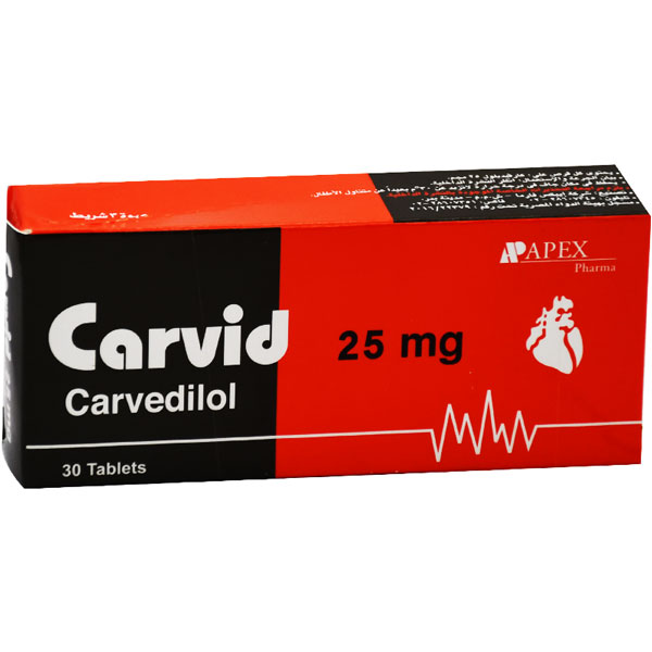 Carvid 25mg 30 Tablets