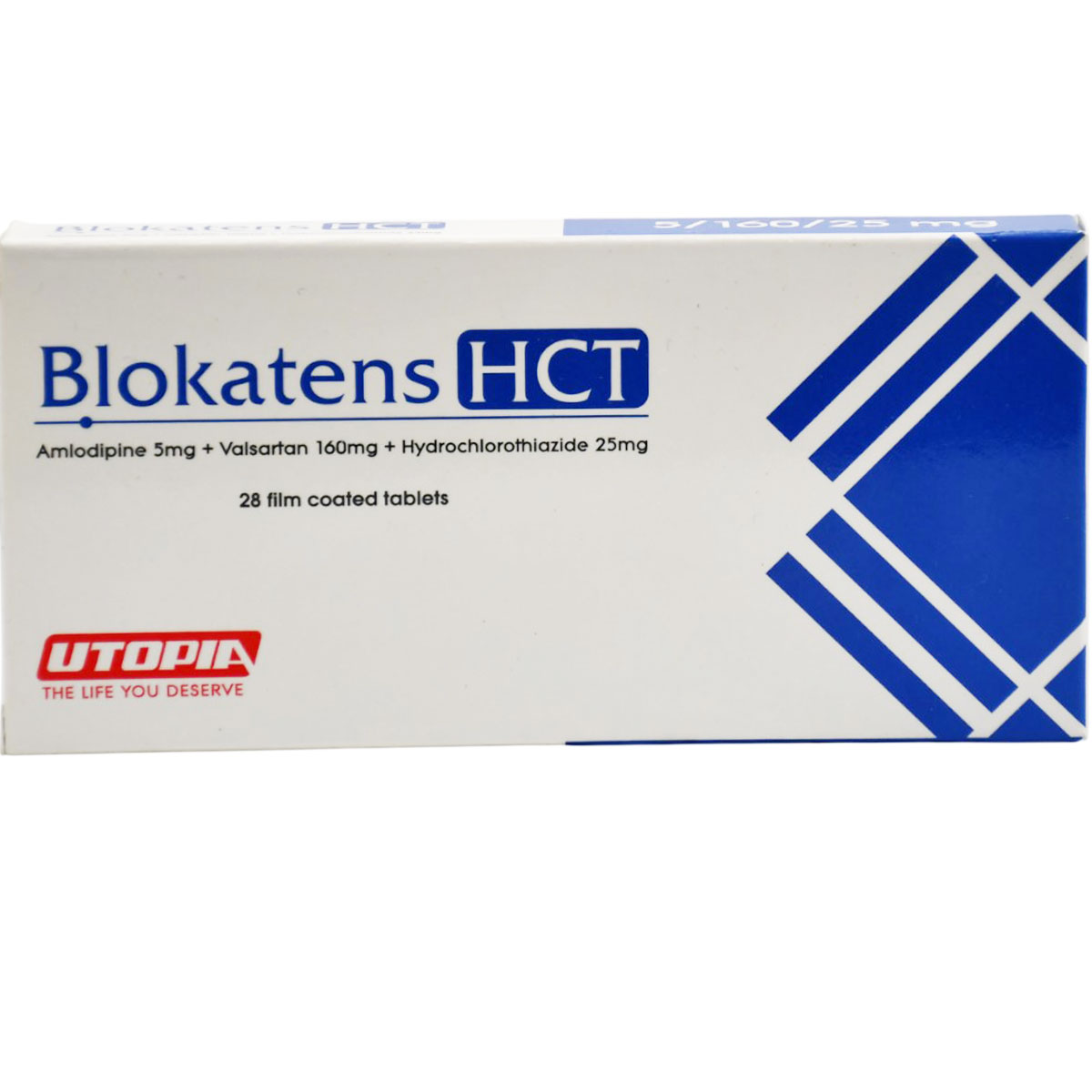 Blokatens HCT 5/160/25 mg 28 Film Coated Tablets