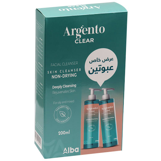 Argento Clear Facial Cleanser 2X200ml (Offer Pack)