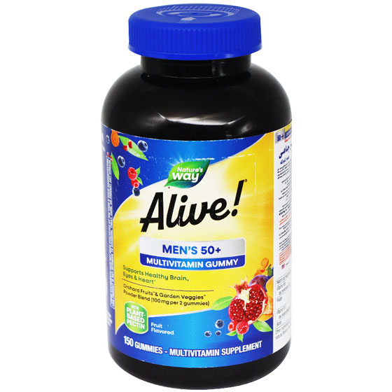Alive Mens 50+ Fruit Flavored Gummy 150