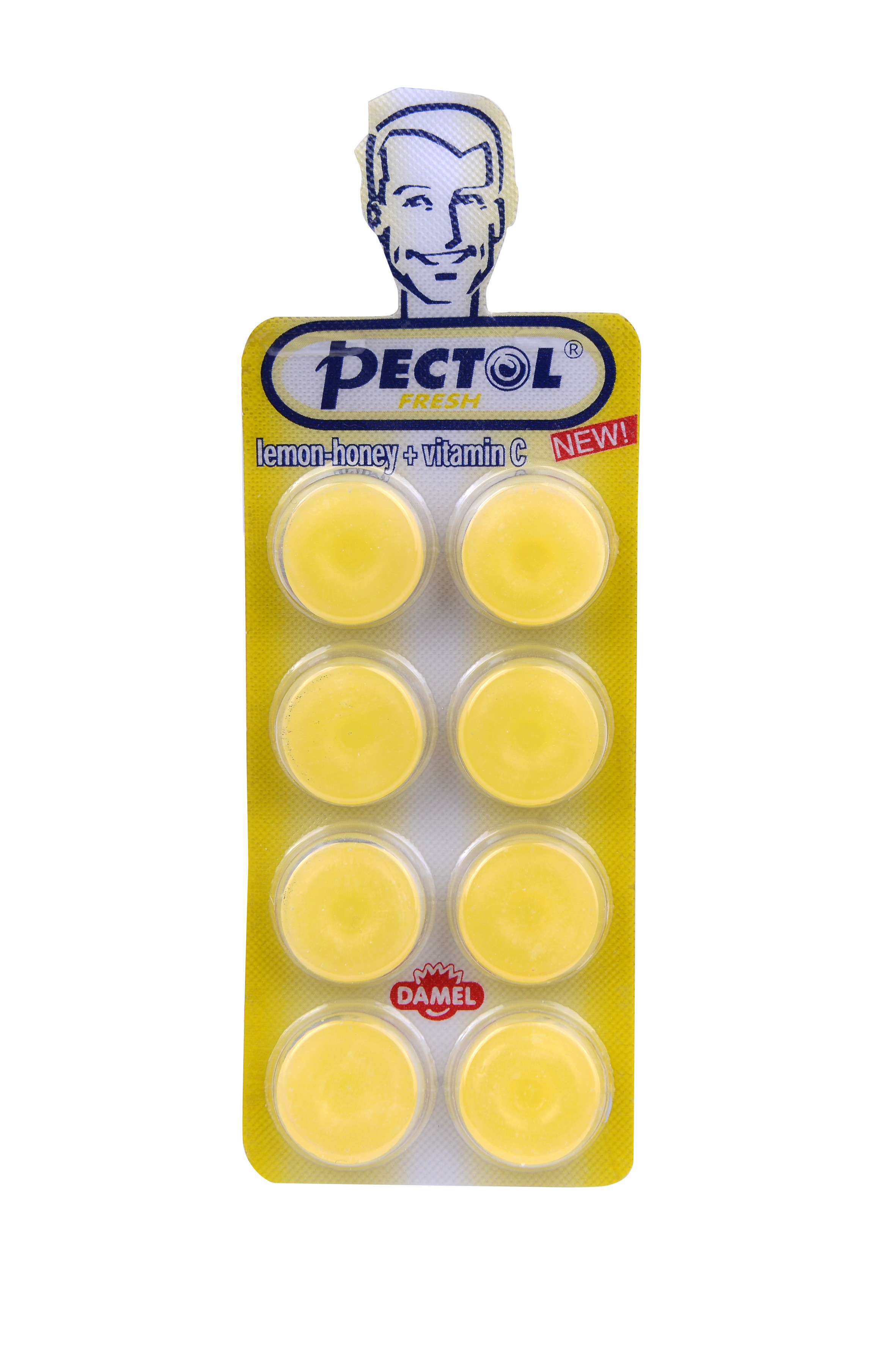 Pectol Lemon Honey + Vitamin C 8 Lozenges Tablets