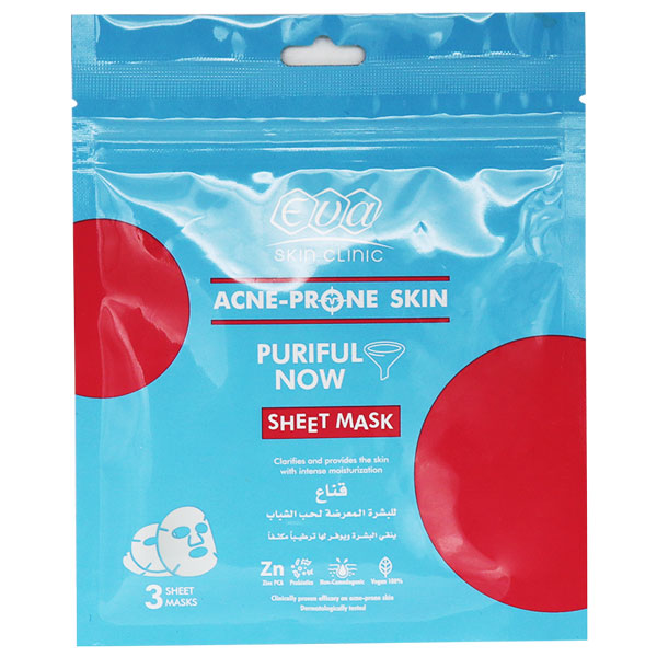 Eva Acne Prone Skin Puriful Now Mask  3/Sheet