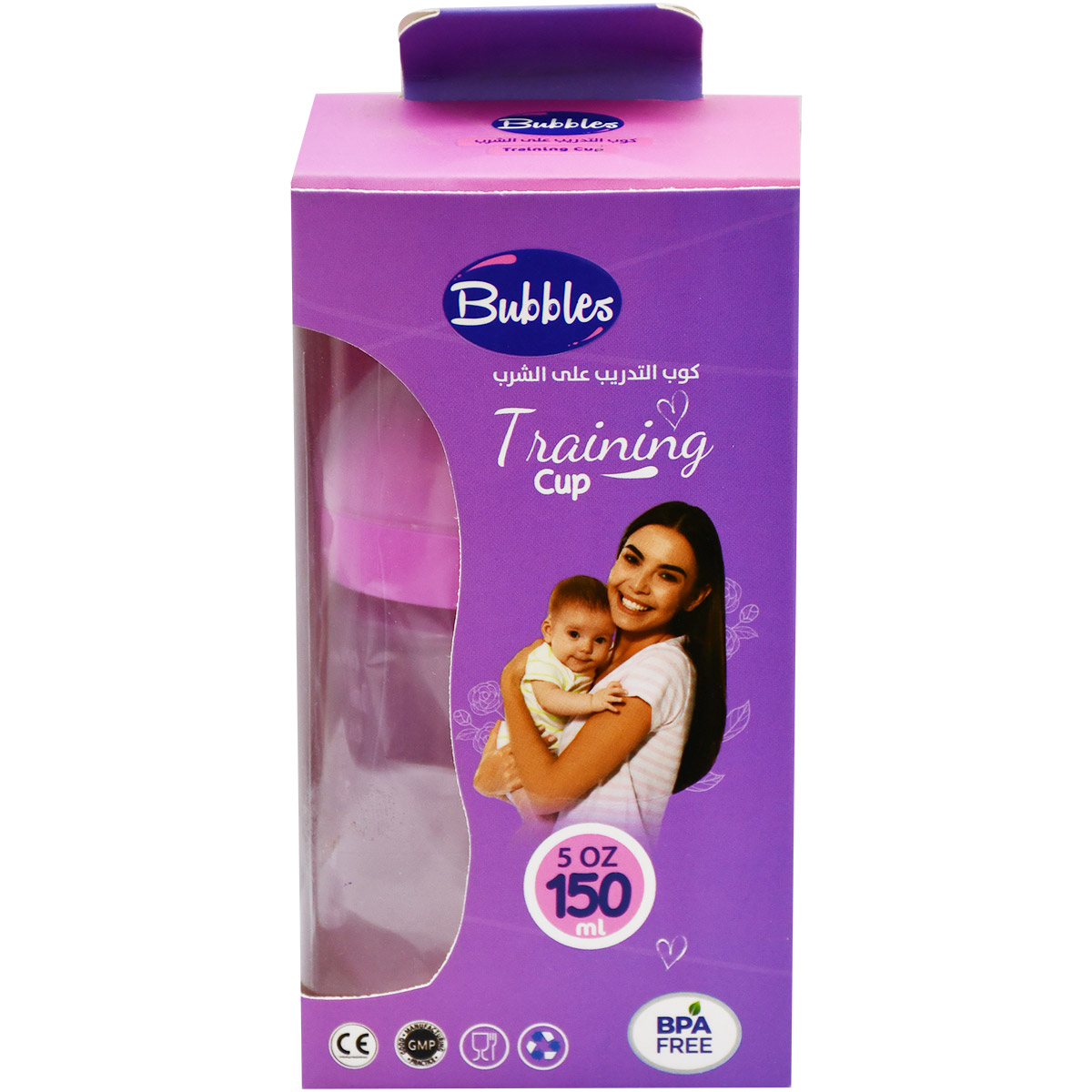 Bubbles Training Cup Pink 150 ml
