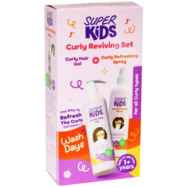 Super Kids Curly (Gel + Refreshing Spray) 250ml (Offer Pack)