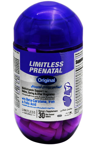 Limitless Prenatal Original 30 Film Coated Tablets