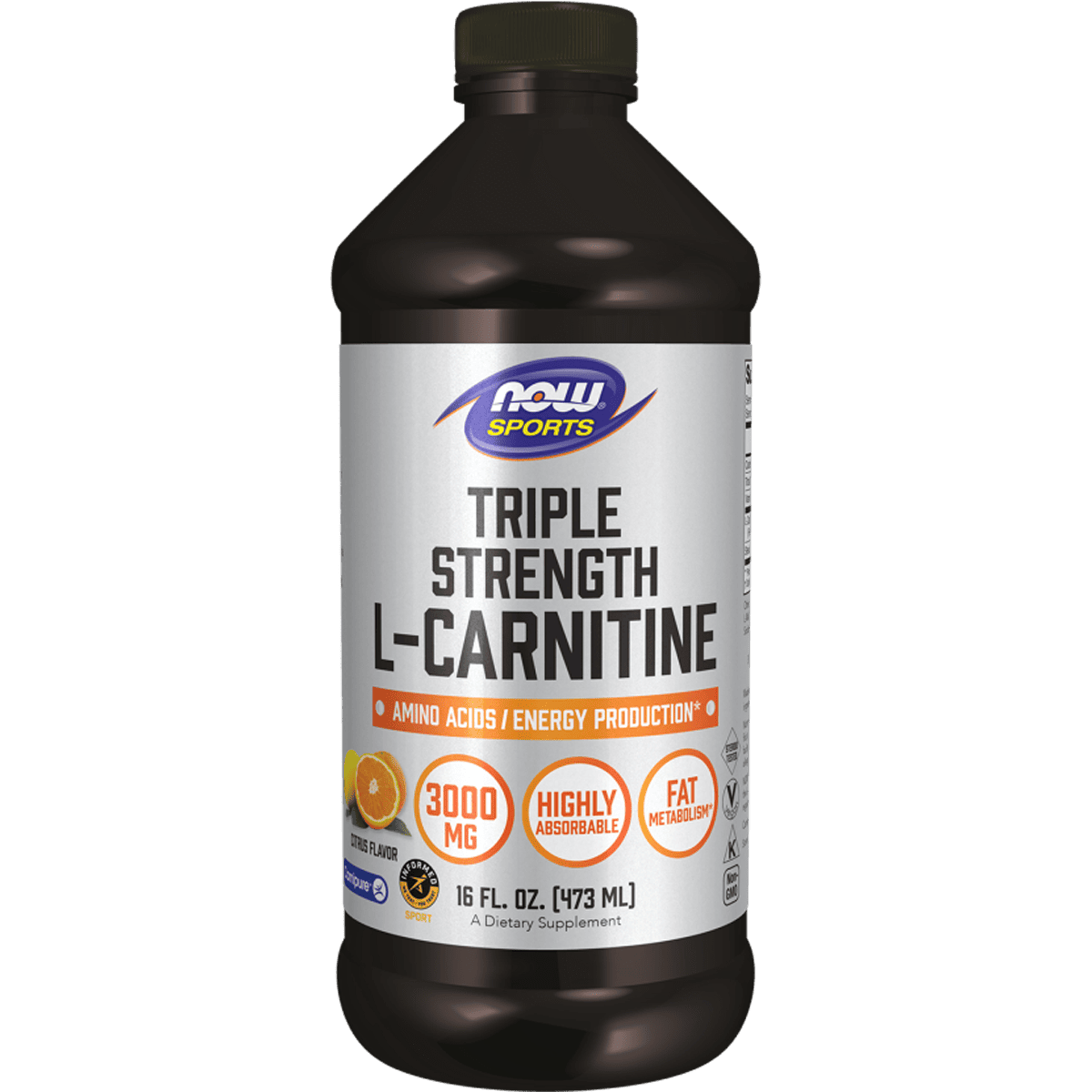 Now Triple Strength L Carnitine 3000mg 473ml Liquid