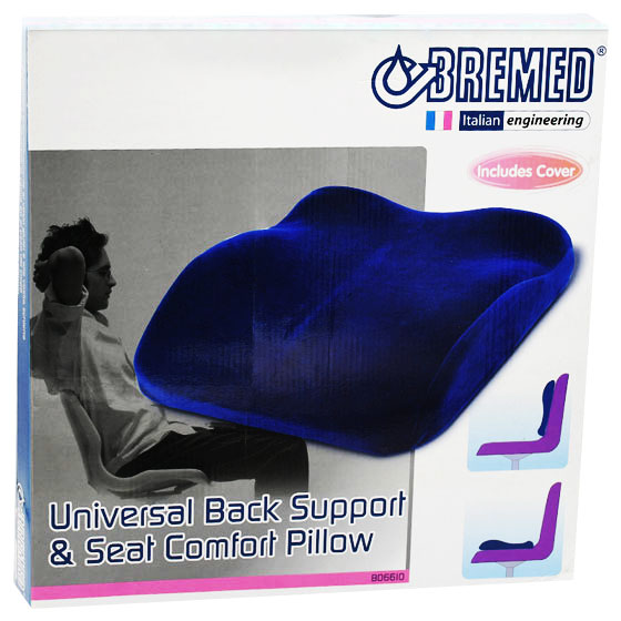 Bremed Universal Back Support&Seat Comfort Pillow/Bd6610