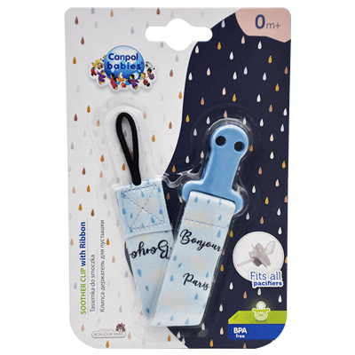 Canpol Baby Soother Clip With Ribbon /51-026