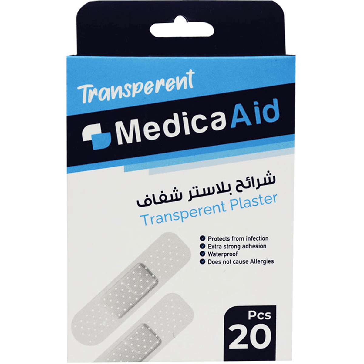 Plaster Medica Aid (Transperent) 20 Pieces