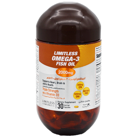 Limitless Omega 3 Fish Oil 2000mg 30 Capsule