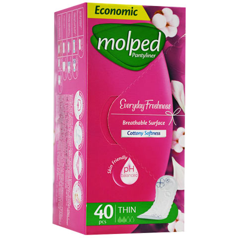 Molped Panty Liner Everyday Freshment Thin 40 Pieces