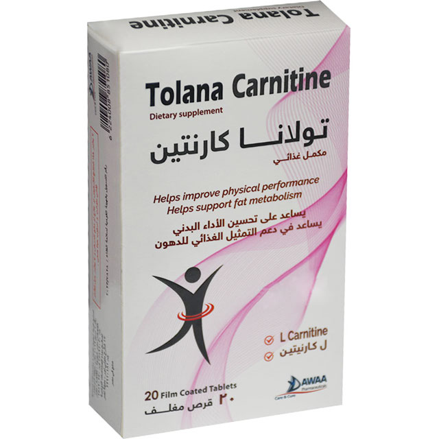 Tolana Carnitine 20 Film Coated Tablets