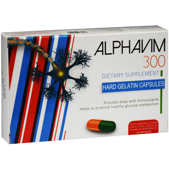 Alphavim 300mg 20 Hard Gelatin capsules