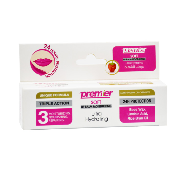 Premier Soft Strawberry Moisturizing Lip Balm 5gm