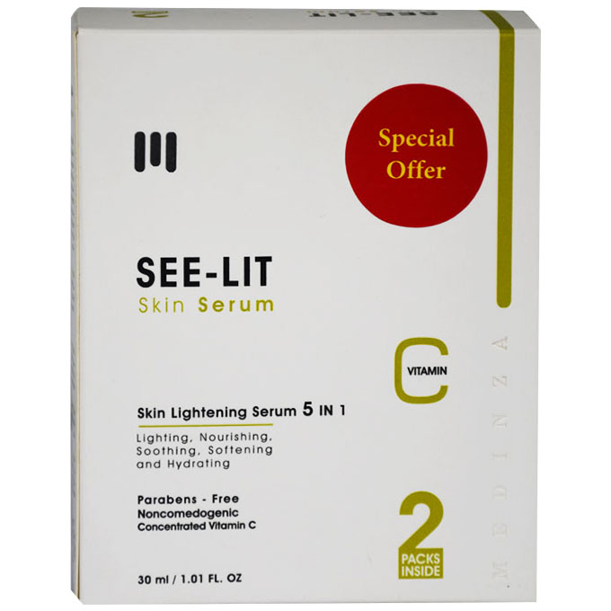 See Lit Vitamin C 5x1 Skin Lightening Serum 2X30ml (Offer Pack)