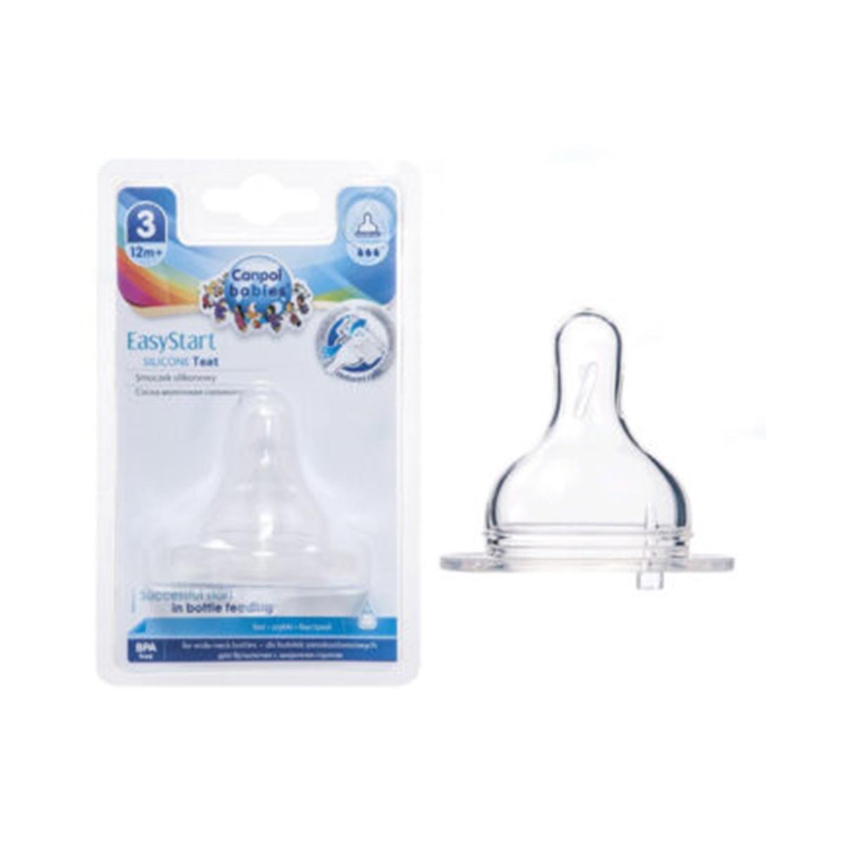 Canpol Silicone Teat 12Months + (3) /18-317