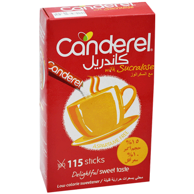 Canderel Red With Sucralose 100 Stick + 15% Extra (Offer Pack)