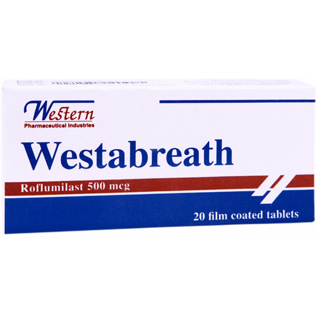 Westabreath 500mcg 20 Film Coated Tablets