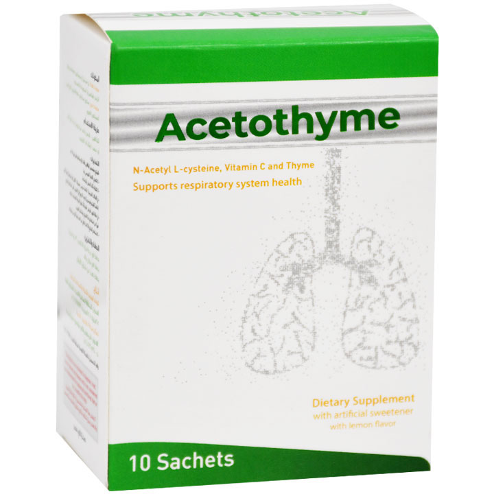 Acetothyme (3gm/Sachet) Lemon Flavor 10 Sachet