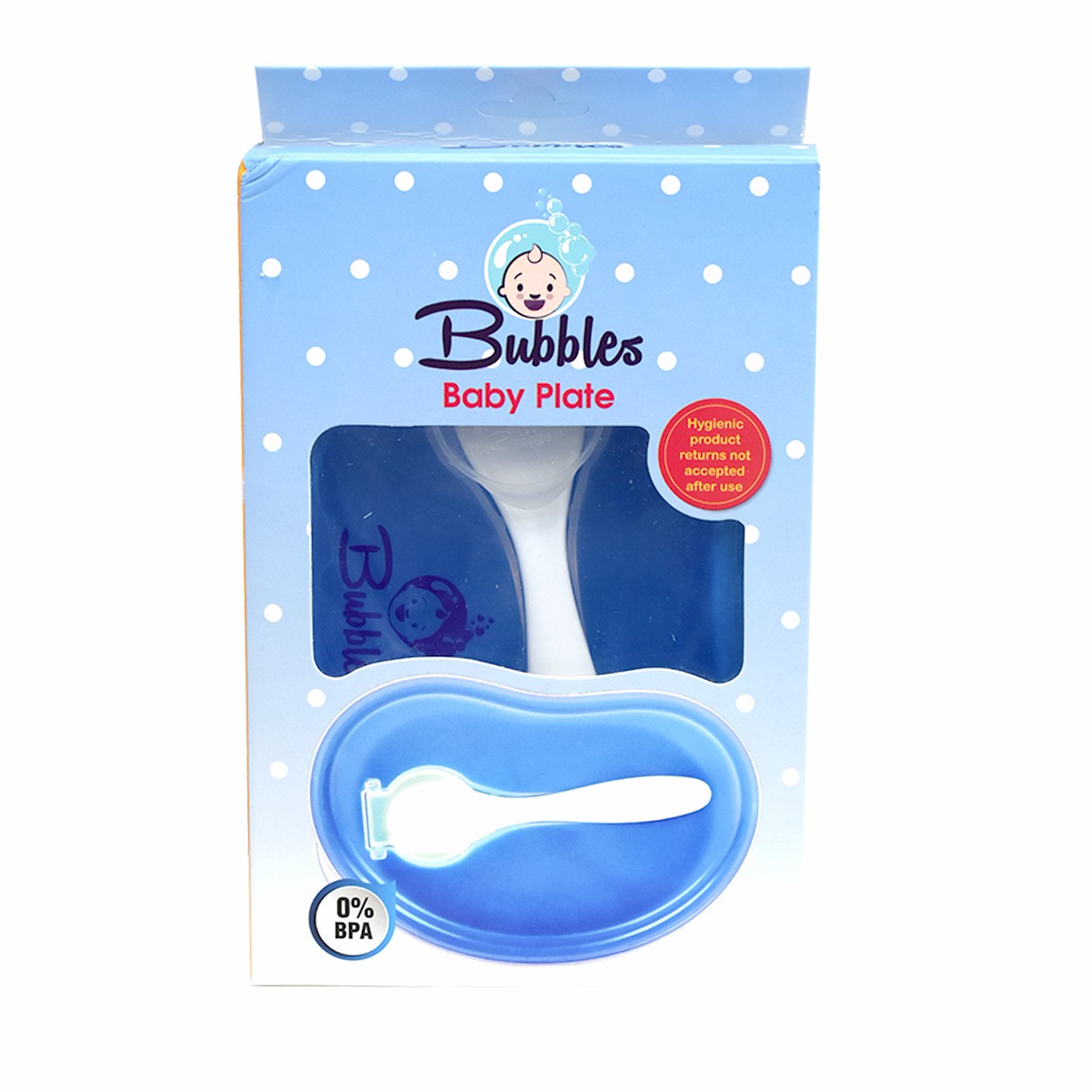 Bubbles Baby Plate Blue