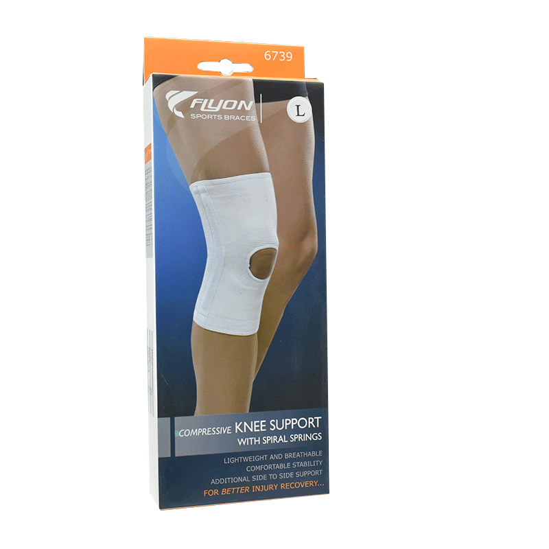 Flyon Compressive Knee Support with Springs (Large) 6739
