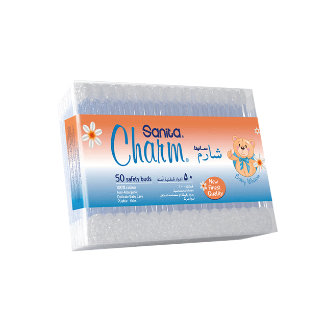 Sanita Charm Safety Buds For Baby 50 Pieces