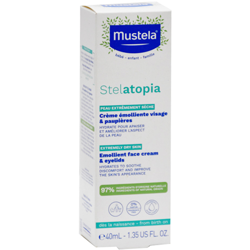 Mustela Stelatopia Emollient Face and Eyelid Cream 40ml