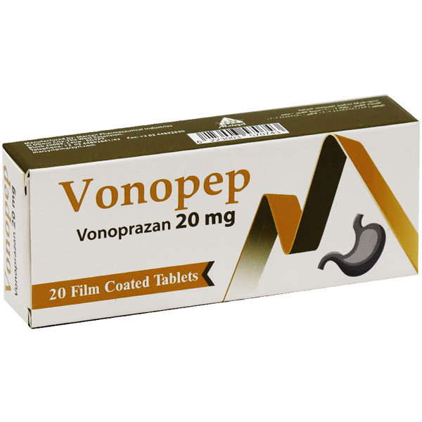 Vonopep 20mg 20 Film Coated Tablets