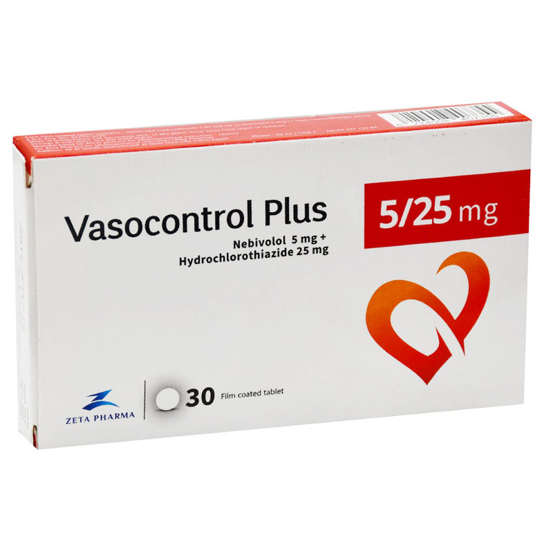 Vasocontrol Plus 5/25mg 30 Film Coated Tablet