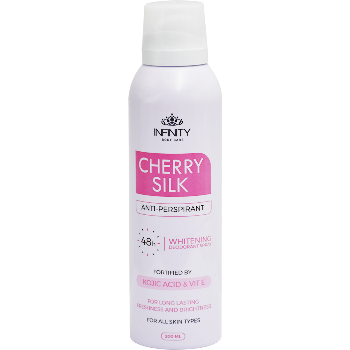 Infinity Cherry Silk Whitening Deodorant Spray For Women 200ml