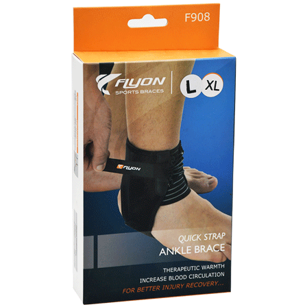 Flyon Quick Strap Ankle Brace/Large & X-Large /F908