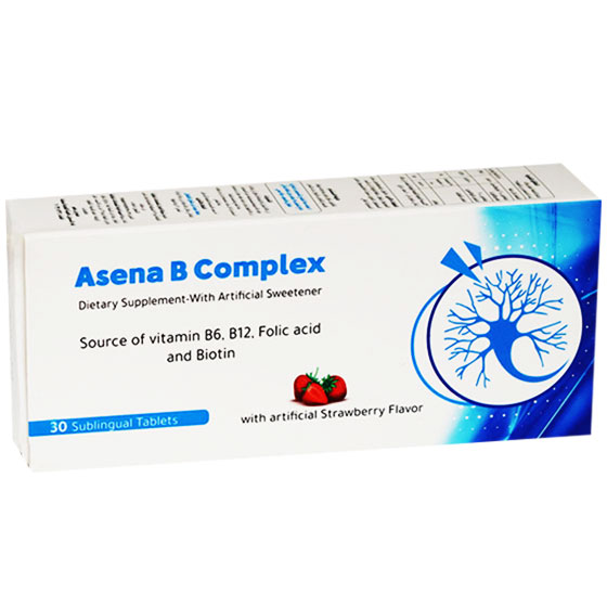 Asena B Complex 30 Sublingual Tablets