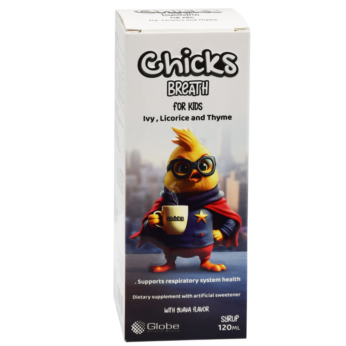 Chicks Breath for Kids Guava Flavor Syrup 120ml