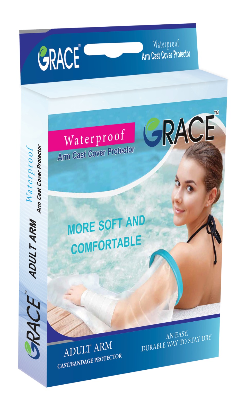 Grace Long Arm Cast Cover Protector For Adults