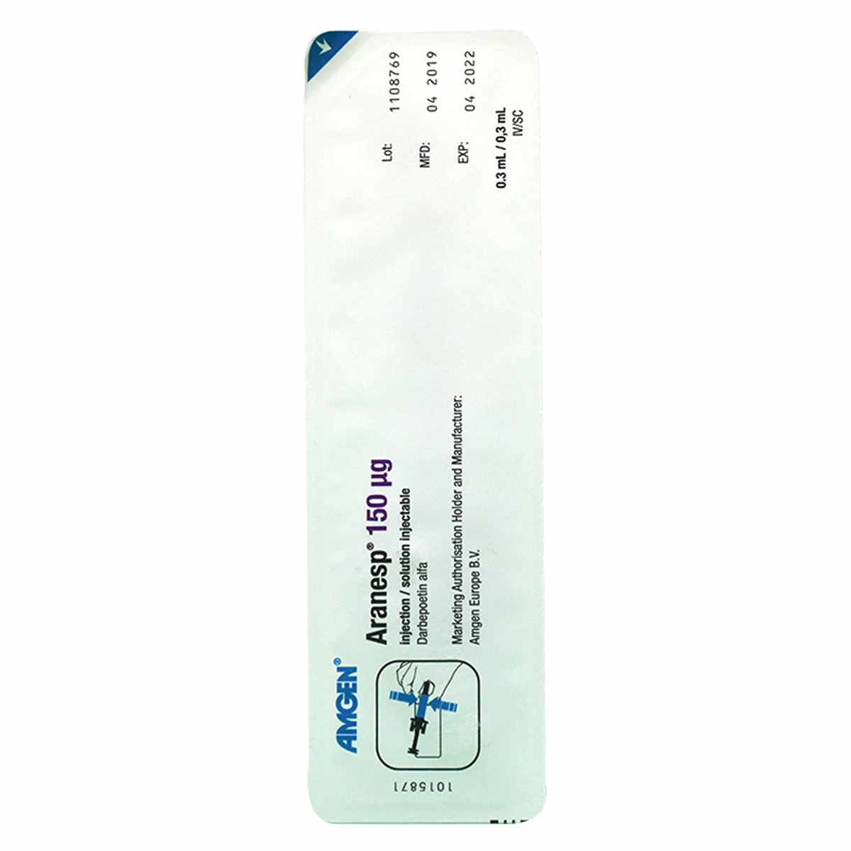 Aranesp 150mcg 1 Prefilled Syringe (Refrigerated)
